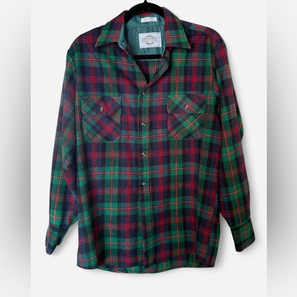 Northwest Territory Men's Plaid Shirt - Green and Red